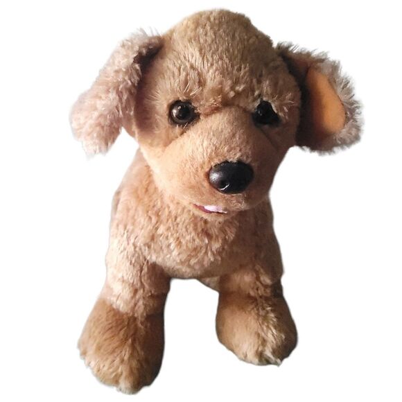 BUILD-A-BEAR 11” PUPPY DOG Brown Stuffed Plush Standing With Tongue Out 👅  2017 - Picture 1 of 6